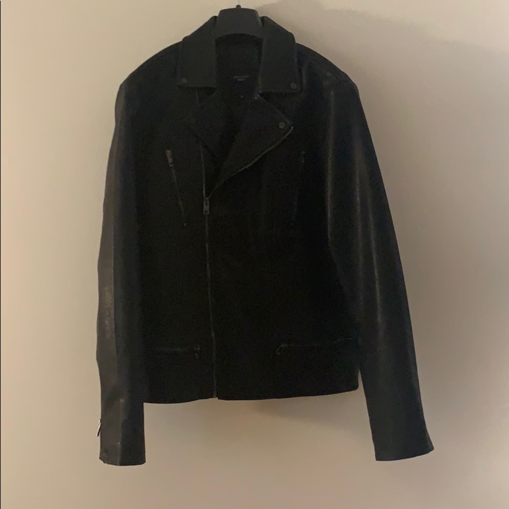 ASOS men’s faux leather biker jacket